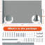 Retractable Outdoor Privacy Screen with Aluminum Frame and Waterproof Polyester Fabric-139209877