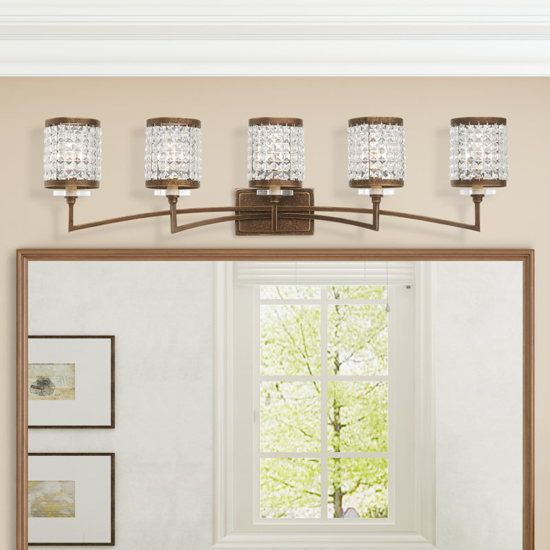 Belisle 5 - Light Dimmable Vanity Light, Palacial Bronze