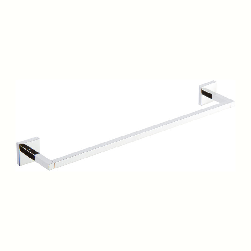 Lineal 24" Towel Bar, Polished Chrome, 1.8" H x 25.8" L x 3.25" D