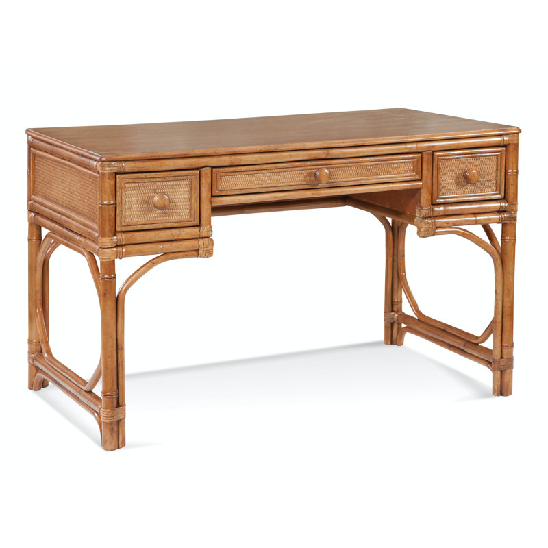 Summer Retreat Solid Wood Writing Desk, Honey