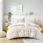 Housse de couette réversible à motif floral et jungle pour chambre double / grand
