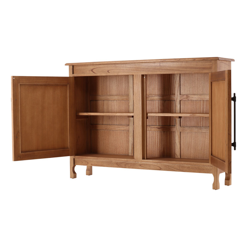 Furniture Classics Dalia Natural Mahogany Raffia Cabinet