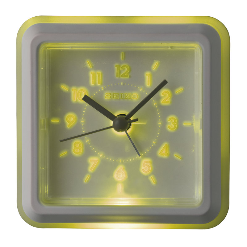 QHE182NLH Alarm Clock, Gray, Gray