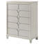 Commode de chambre blanche à 5 tiroirs