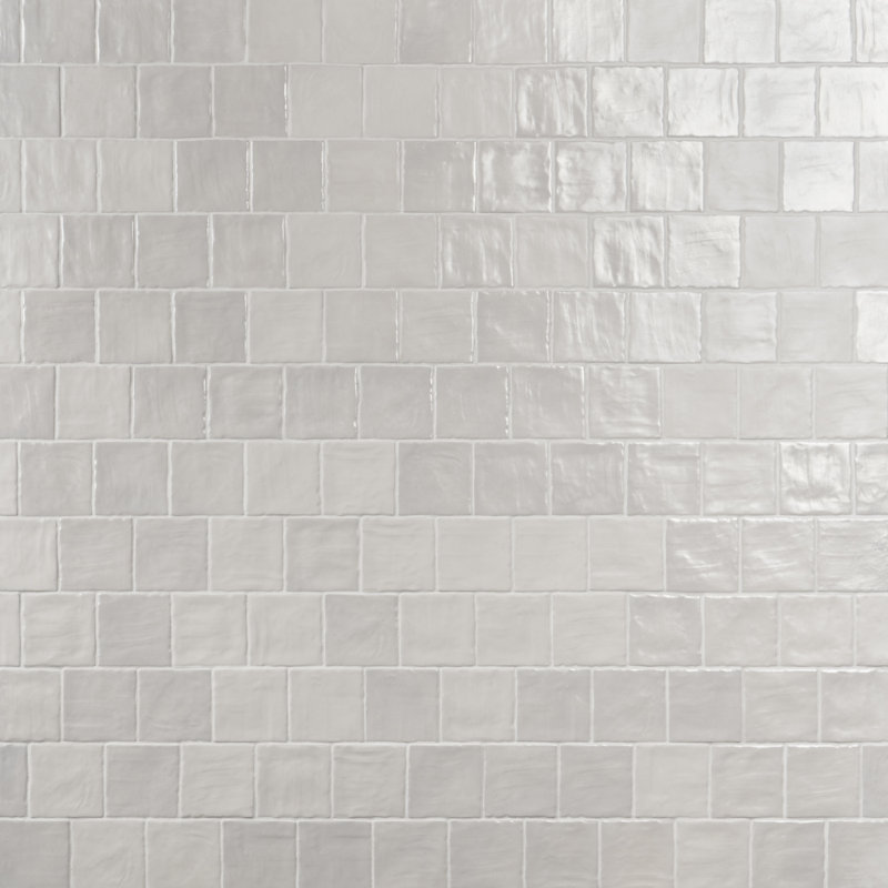 Southampton 4" x 4" Satin Finish Handmade Look Wall Tile (6.45 Sq. Ft. / Case), White
