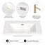 30'' W X 19.48'' D Rectangular Drop-In Resin Single Bathroom Vanity Sink With Overflow