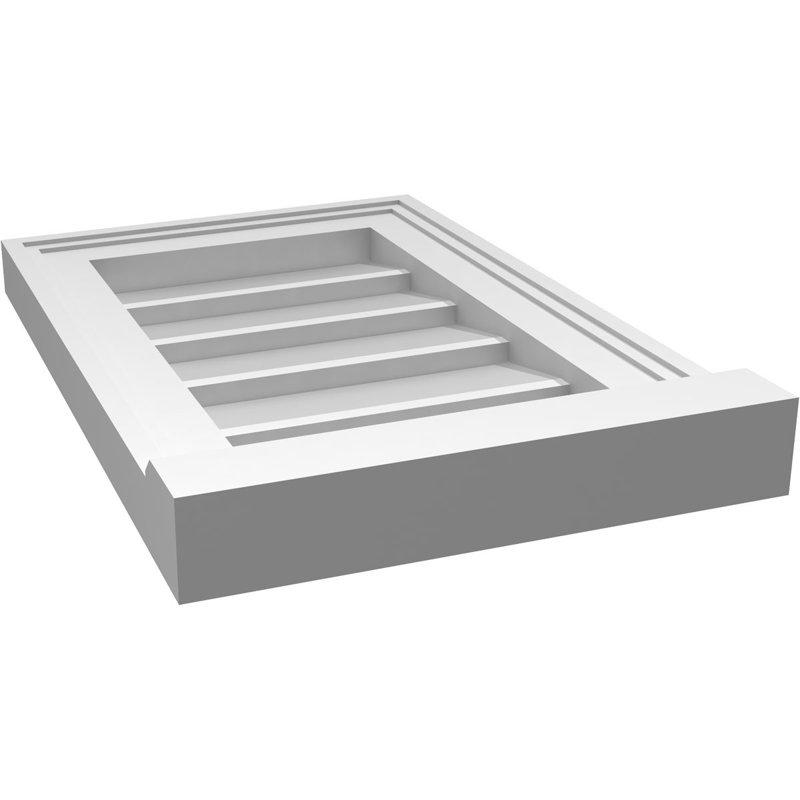 Cadre de seuil Brickmould, brun clair apprêté, H 18 po x l 12 po x P 2 po