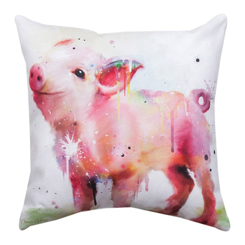 Coussin Piggy 18 po x 18 po