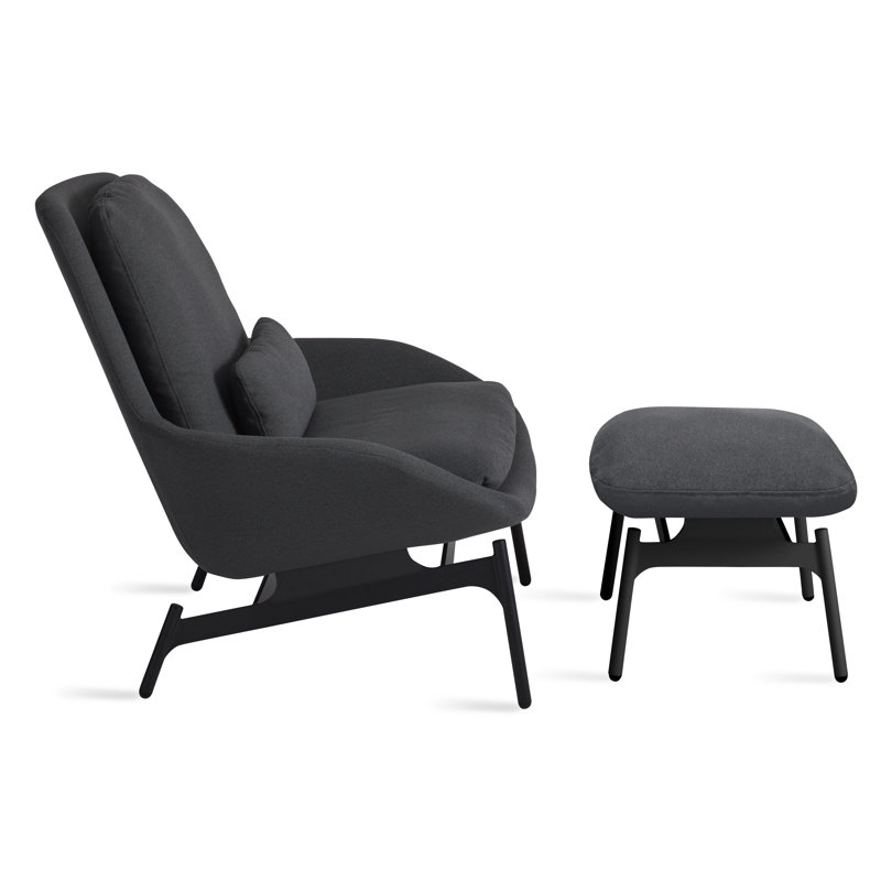 Field Lounge Chair, Maharam Meld in Panda Polyester Blend