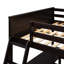 Lit mezzanine double avec tablettes et bureau, lit mezzanine en bois avec bureau-2030251001