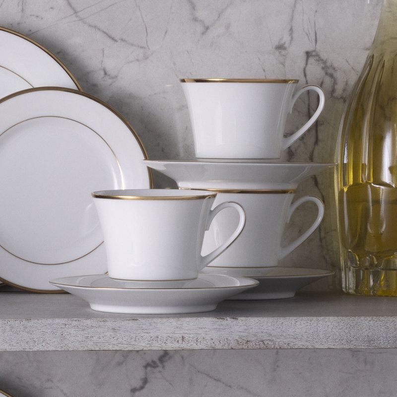 Ensemble de 4 tasses à thé Noritake Hertiage, 8 oz