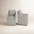 Bobbi 23.23" W Stain Resistant Armchair with Casters