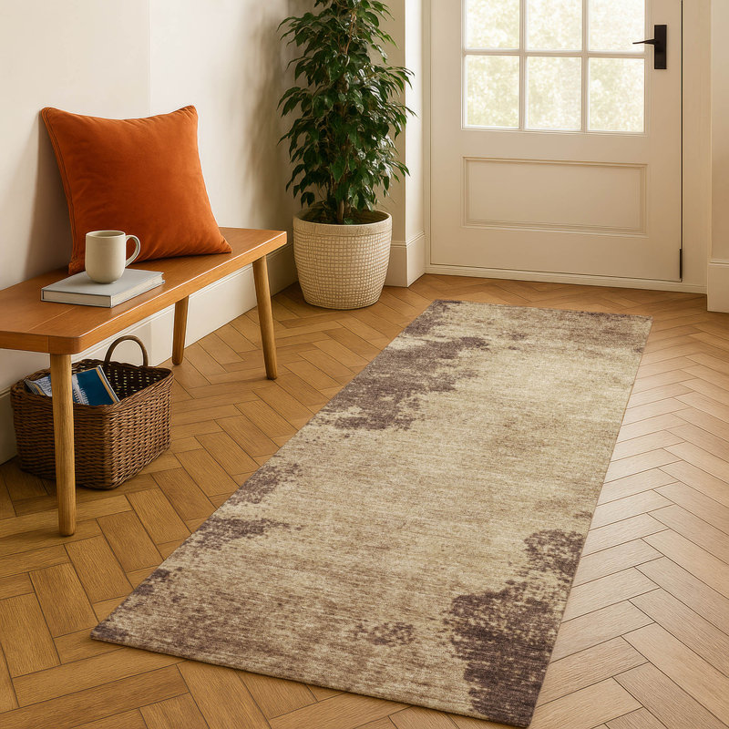 Premium Machine Washable Jakiyra AMF1902 Modern Rug, Runner 2'3" x 7'6"