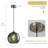 Aarunya 1 - Light Single Pendant Kitchen Island Lighting Globe Pendant Light Fixtures Modern Pendant Lighting-1163766488-1163766482