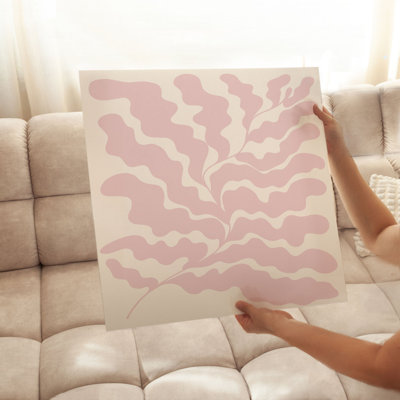 «Botanical Bohemian Botanical Pink Bohemian», reproduction d'art non encadrée
