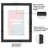 Rykeem Floating Frame for Playbills - Composite Wood & Plexiglass - 9.5x12 - Black