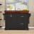 Rolling Kitchen Cart with Wood Countertop, 2 Deep Drawers, Adjustable Shelf and Spice & Towel Rack-1400334380
