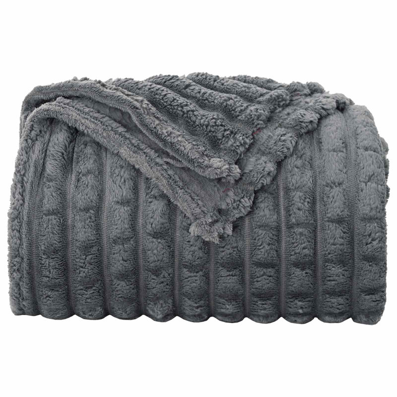 5.2-31 Throw Blanket, Dark Grey, 150cm x 130cm