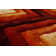 Corey-Leigh Geometric Shag Orange/Red/Black Area Rug