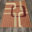 Tapis intérieur / extérieur en polypropylène orange tissé à la machine Bunce Authentic-25123960
