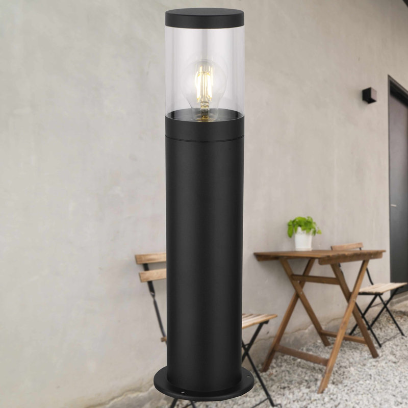Avenlee Black Paint Metal Bollard Light