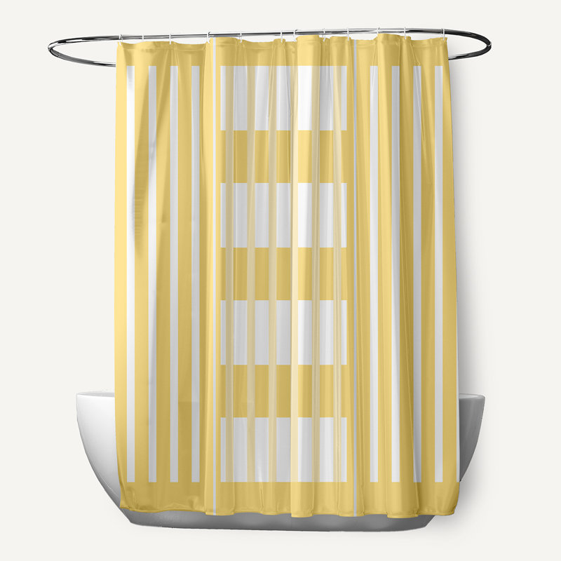 Rideau de douche Bartow, Jaune