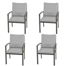 Jeitt Metal Outdoor Folding Dining Armchair with Cushion