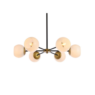 Caisha 6 - Light Dimmable Sputnik Modern Linear Chandelier