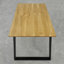 Brinegar Oak Metal Base Dining Table-983811963-983811961