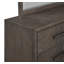 Commode combinée en bois massif à 6 tiroirs l 61,9 po Kawona
