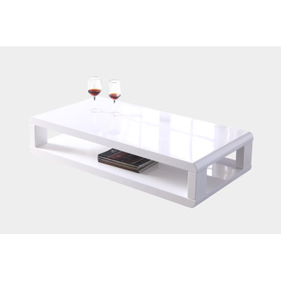 48" Modern Haven Coffee Table with Shelf