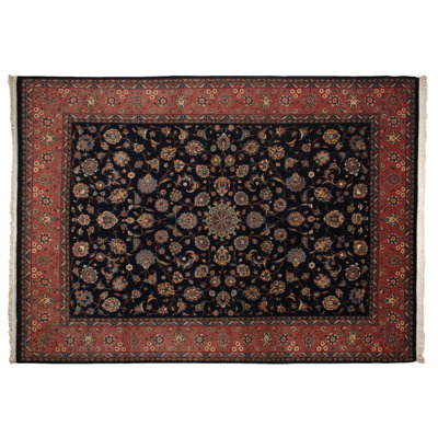 Super Fine One-of-a-Kind 9'1" X 12'8" Wool Area Rug in