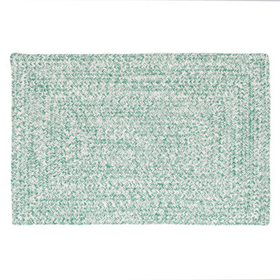 Hand Braided Farmhouse Green Reversible Area Rug