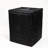 Steel Fire Pit Table With Wicker Base - 22" Square Propane Outdoor Heater, 50,000 BTU For Patio & Garden