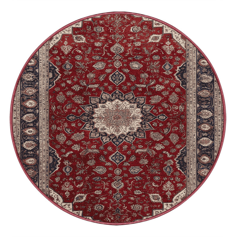 Machine Washable Persian Brown Area Rug, Rectangle 2' x 3'