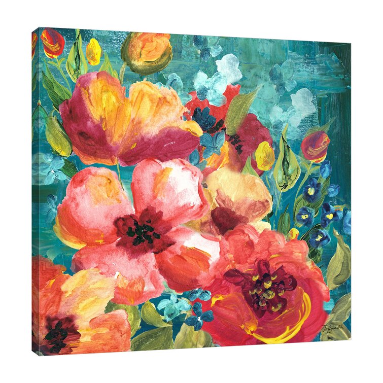 Red Barrel Studio® Hand-painted Oil Painting On Canvas Flowers Paint  Flowers On Plastic / Acrylic Painting