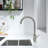 Single Handle High-arc Kitchen Faucet-104199882
