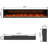 Mattalyn Powder Coated Electric Fireplace Insert with 5120 BTU-1043681920