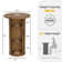 36" Tall Round Tambour Dining Table