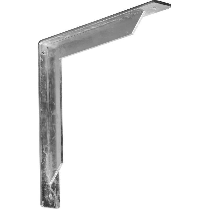2"W x 16"D x 16"H Stockport Bracket, Steel (2-Pack), Unfinished Steel, 2" x 16"