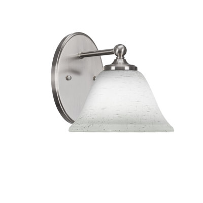 Aitkens Wall Sconce Shown With 7" White Muslin Glass