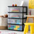 IRIS 4 Drawer Plastic Wide Chest, Black