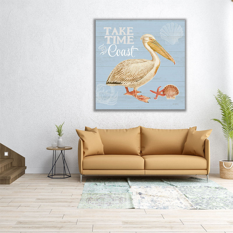«Bayside I Blue», reproduction d'art sur toile, H 24 po x l 24 po