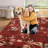 Modern Low Pile Floral Rug for Living Room, Kitchen and Bedroom-1840174182-1840174181