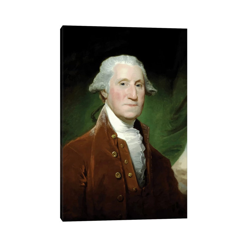 Restored Vector Of George Washington - Wrapped Canvas Painting, 152.5 cm H x 101.5 cm W