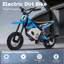 Vélo électrique Kerry Yoo C11, moteur sans balai 24V 250W avec frein à disque et suspension à ressort, vitesse 5-10 MPH pour les enfants - bleu
