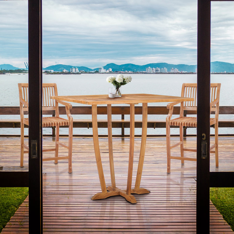 Miami Outdoor Teak Bar Table