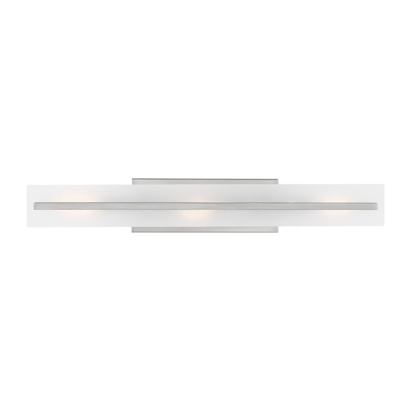 Dimmable Vanity Light, Chrome, 4.75"H x 29.88"W x 4.88"D, 3