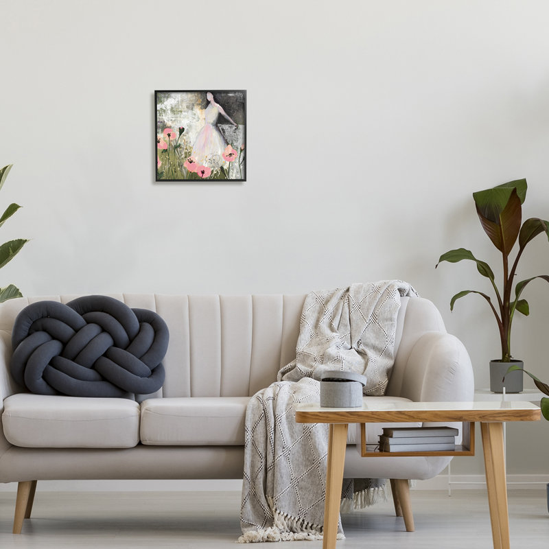 Art contemporain contemporain texturé, "Giclée" par Ruth Fromstein_aq-518, H 12 po x l 12 po x P 1,5 po