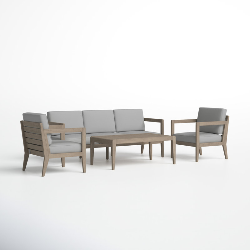 Ojai Acacia 5 - Person Patio Conversation Sets with Cushions